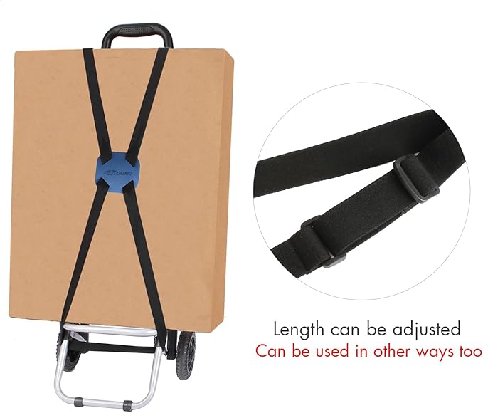 Luggage Straps Bag Bungees for Add a Bag Easy to Travel Suitcase Elastic Strap Belt (Blue, M-Blue)