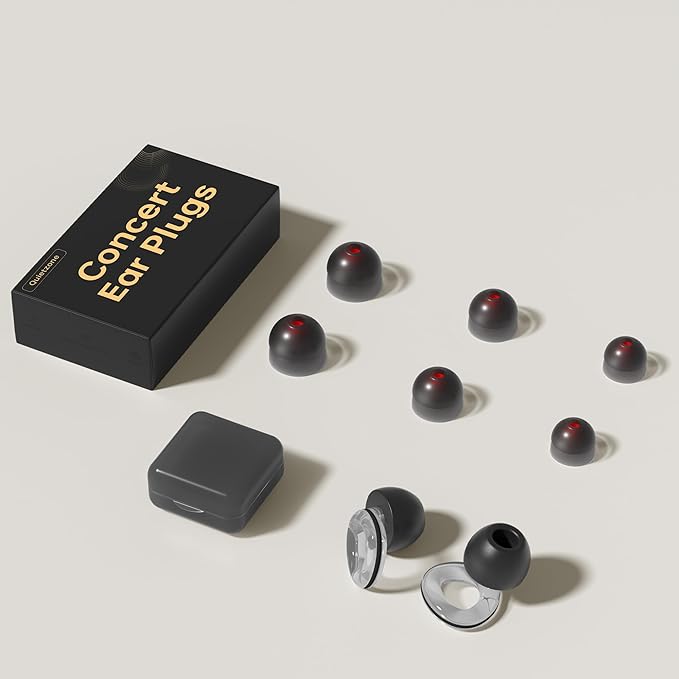 Concert Ear Plugs, 𝟐𝟎𝟐𝟔 𝐔𝐩𝐠𝐫𝐚𝐝𝐞 High Fidelity Hearing Protection for Rave、Festival、Musicians、Travel, Comfortable Silicone EarPlugs for Concerts、Work,30 dB Noise Reduction Gifts for Everyone