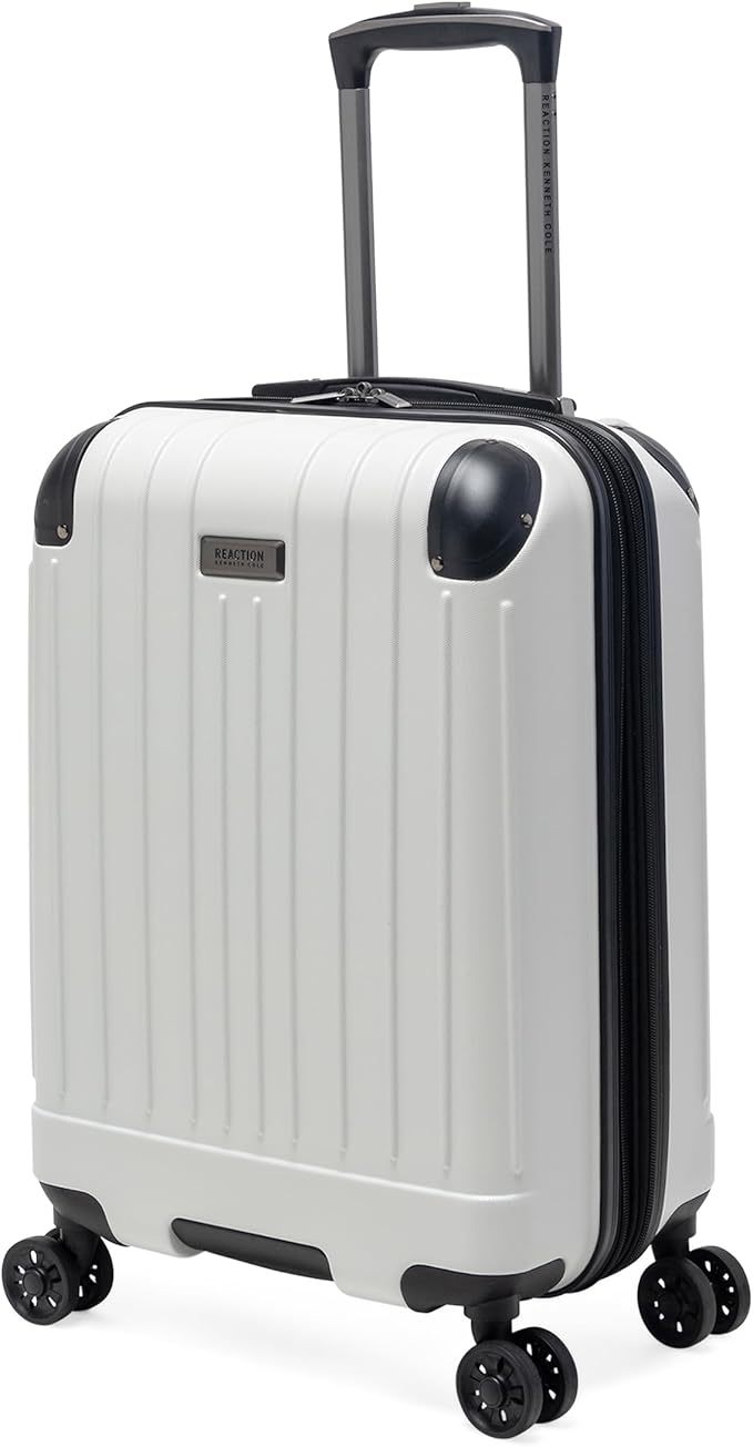 Kenneth Cole Reaction Flying Axis 20" Hardside Expandable 8-Wheel Spinner Carry-On Suitcase, Coconut White