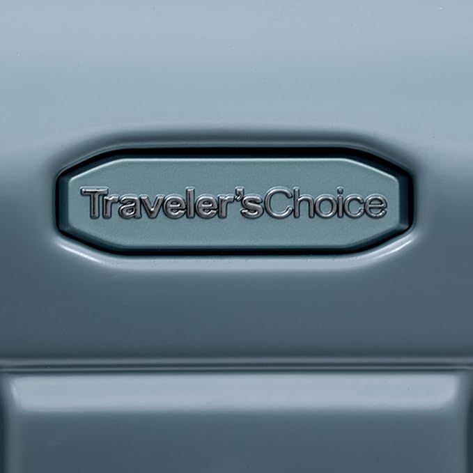 Traveler's Choice Ultimax II Polycarbonate Hardside Luggage with Spinner Wheels, Teal, 31-Inch Large Trunk