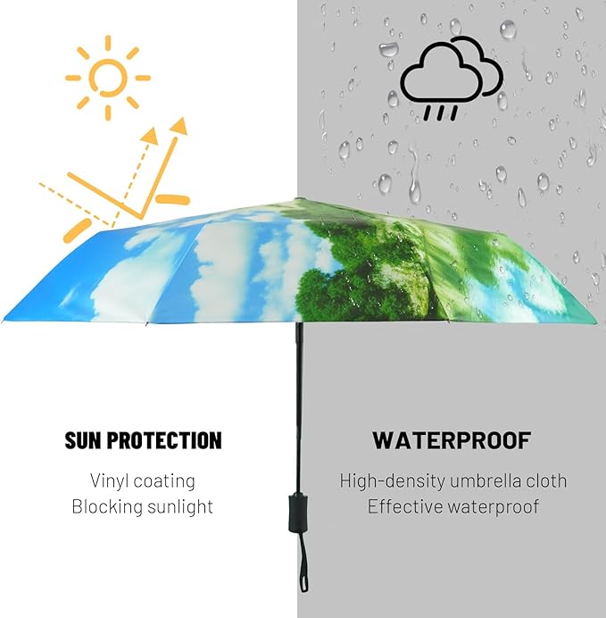 SY COMPACT Travel Umbrella Windproof Automatic Umbrellas Small Compact UV Sun Protection Factory Outlet Umbrella