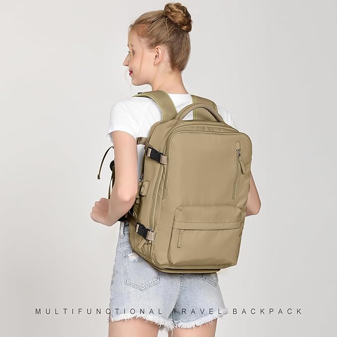 WONHOX Large Travel Backpack Carry on Flight Approved Laptop Work Business Backpack for Women Men Mochila de Viaje