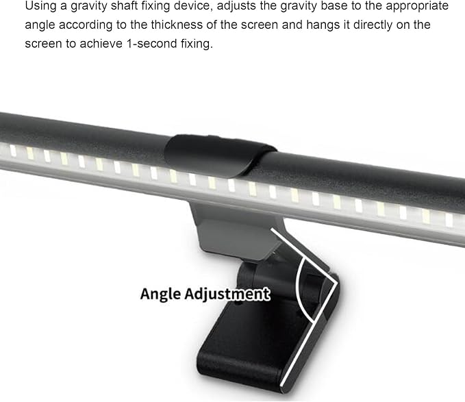 Computer Monitor Lamp, Eye Care Anti Glare Computer Lights Bar, 3 Color Temperature Dimmable Office Desk Lamp for Working
