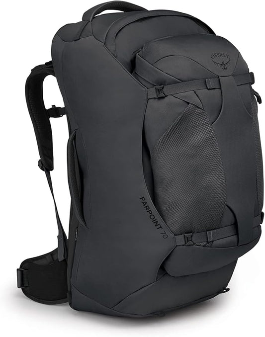 Osprey Farpoint 70L Men's Travel Backpack, Tunnel Vision Grey