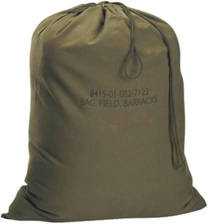 Rothco Canvas Barracks Bag – Rugged Multi-Functional Gym Travel Laundry Drawstring Sack