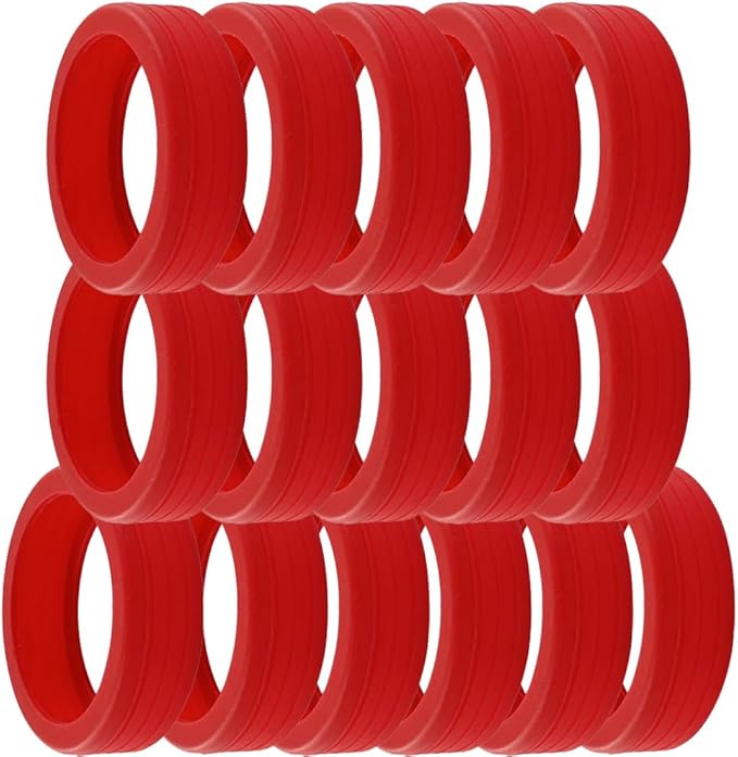 16 Pcs Luggage Wheel Covers Silicone Luggage Wheel Protector Suitcase Wheel Covers for Luggage Wheels Replacement Office Chair Caster (A_RED)