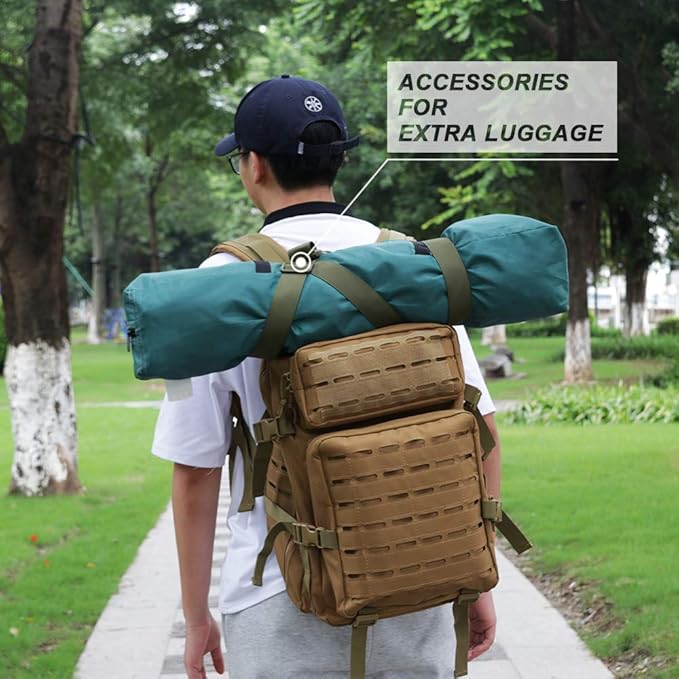 MAGARROW 1.5" Utility Straps with Buckle Adjustable, 4-Pack (Army Green, 9.5 feet Long)