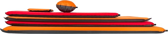 Teton Camping Seat Cushion; Stadium Seat; Office Chair; Car Pad; Inflatable, Orange