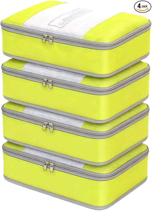 Packing Cubes for 26" Suitcase Travel Luggage Organizers - Travel Organizer Bags Luggage Clothes Accessories Storage Carry on Suitcase Packing Pouches Bag For Men Women Kids 1/4X4PACK