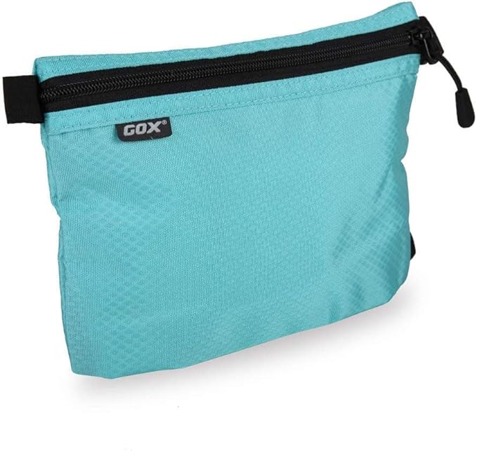 GOX Small Toiletry Bag for Men Bulk Cosmetic Bag Dopp Kit Carry On Zipper Pouch Organization Nylon Small Packing Sack Water Repellent
