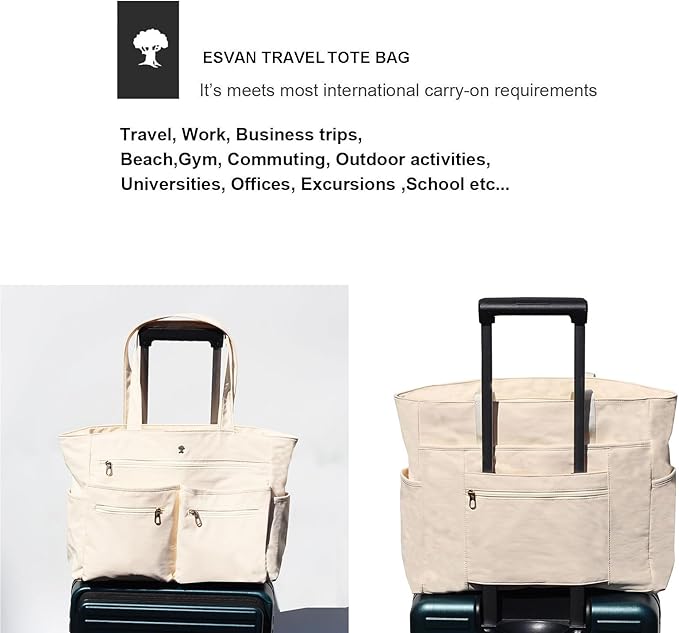 Weekender Bag Carry On Bag Overnight Tote Travel Duffle with 13 Pockets for Travel,Work，Gym,Beach,Teacher,Nurse