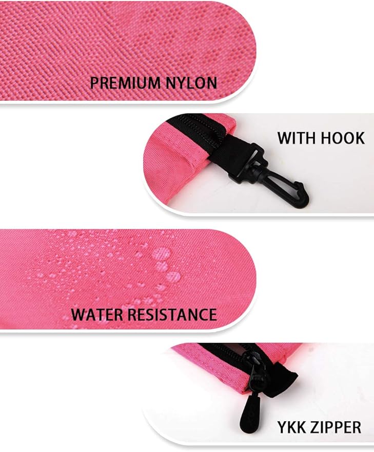 GOX Small Toiletry Bag for Men Bulk Cosmetic Bag Dopp Kit Carry On Zipper Pouch Organization Nylon Small Packing Sack Water Repellent
