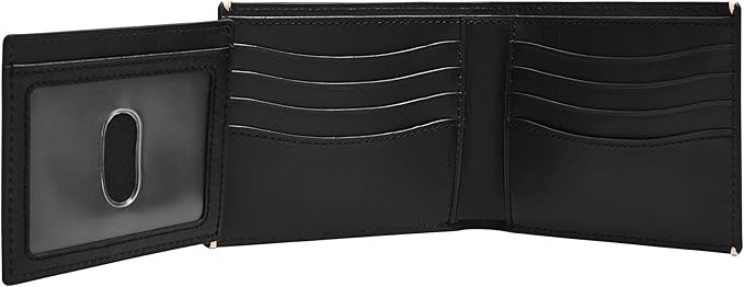 Fossil Men's Everett Leather Bifold with Flip ID Wallet