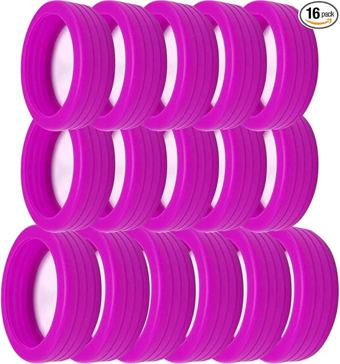16 Pcs Luggage Wheel Covers Silicone Luggage Wheel Protector Suitcase Wheel Covers for Luggage Wheels Replacement Office Chair Caster (A_PUR)