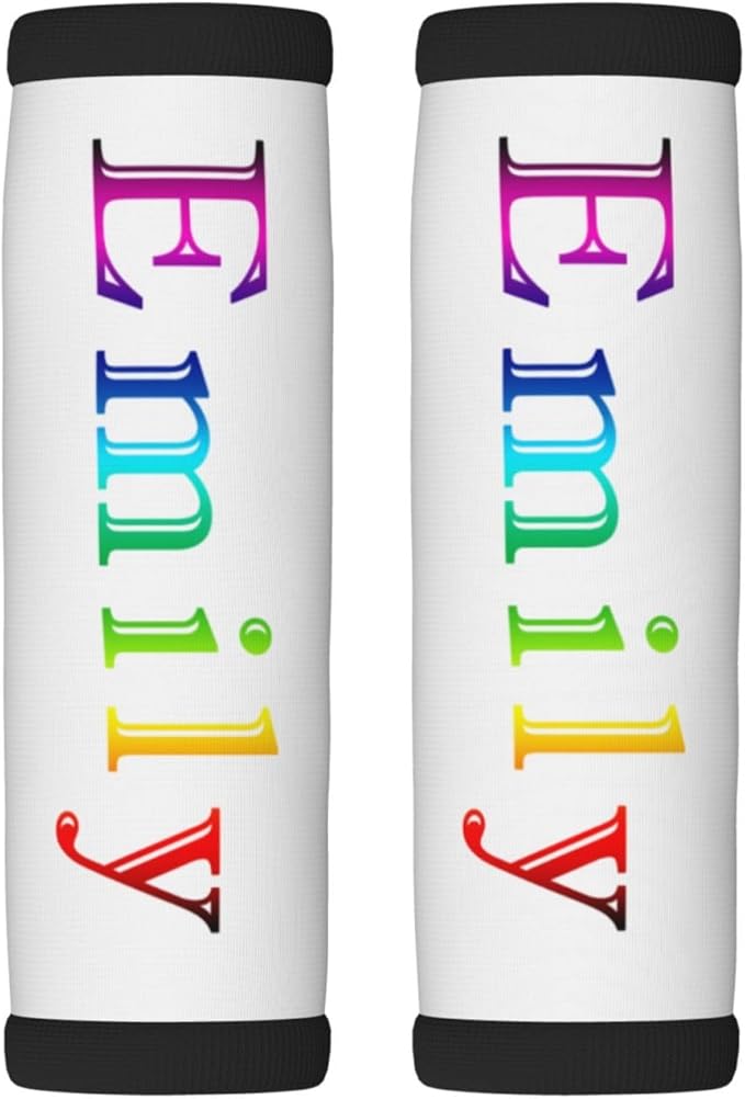 Photo Logo Name Text Custom Handle Wrap 2 Packs, DIY Soft Handle Grip for Women Men Travel Luggage Outdoor Bag Markers Decor 1/2/ 5/10/ 20/50 Sets for Choice