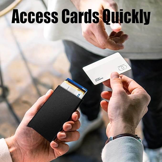 FurArt Slim Minimalist Wallet, Front Pocket Wallets, RFID Blocking, Credit Card Holder for Men