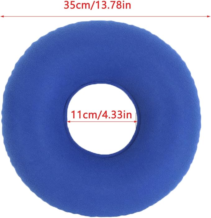 Inflatable Seat Cushions Inflatable Hemorrhoid Pillows Breathable Donut Pillow for Tailbone Pain Bed Sores Office Chair Computer Desk Chair Wheelchair Postpartum Car Seat Travel Airplane