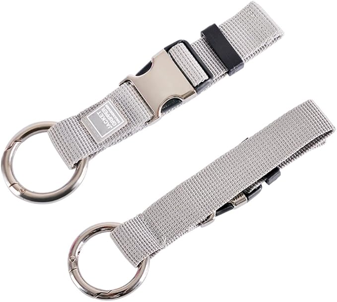 Add-A-Bag Luggage Strap Jacket Gripper, Luggage Straps Baggage Suitcase Belts Travel Accessories - Make Your Hands Free, Easy to Carry Your Extra Bags, Grey