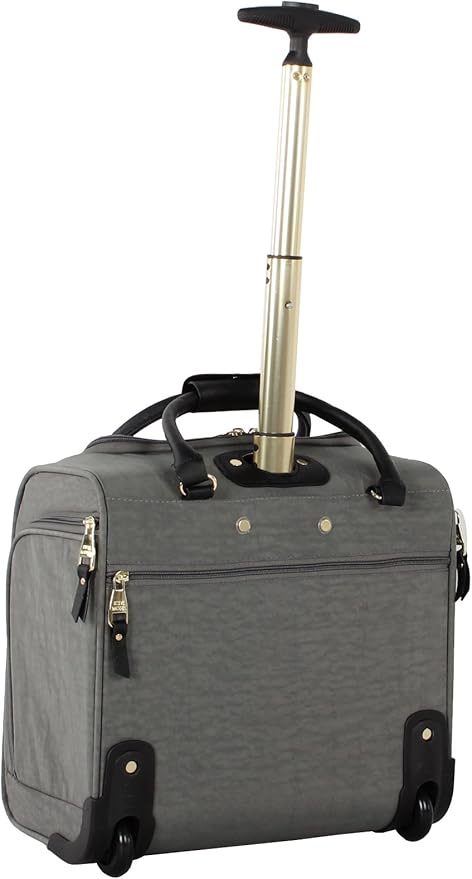 Steve Madden Designer Luggage Collection - 3 Piece Softside Expandable Lightweight Spinner Suitcase Set - Travel Set Includes an Under Seat Bag, 20-Inch Carry on and 28-Inch Checked Suitcase,