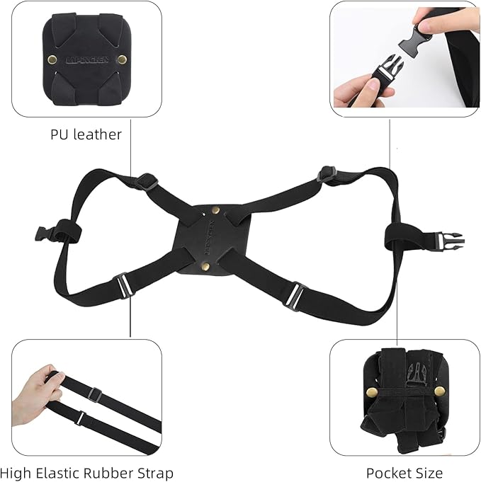 lapinche Luggage Straps, Bag Bungee, Luggage Bungee, Luggage Straps Suitcase Adjustable Belt, Adjustable and Portable Travel Suitcase Accessory (Black)