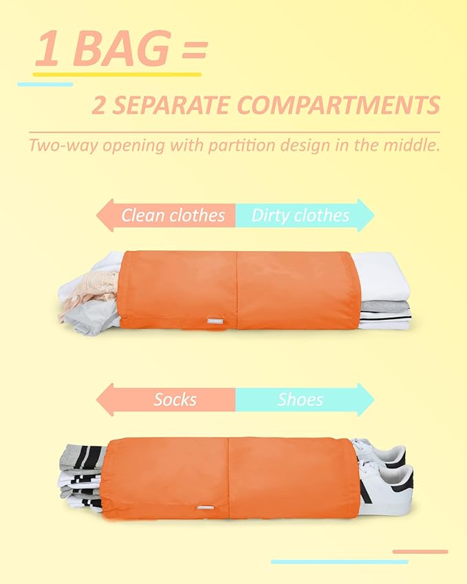BAGSMART 6 Set /4 Set/2 Set Compression Packing Cubes for Travel, Lightweight Luggage Organizer Bags, Durable Space Saver Bags Travel Essentials
