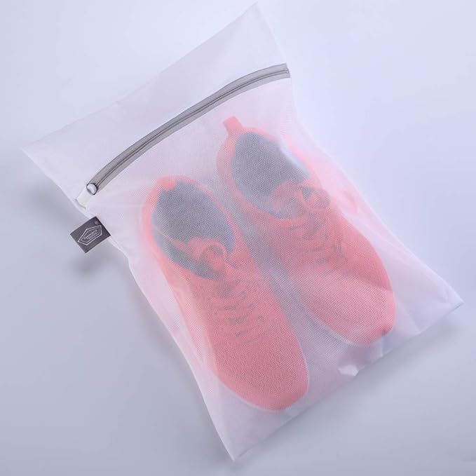 Kimmama Laundry Bag Mesh Wash Bags, Washing Machine Wash Bag, Net Washer Sack with Zipper, Dryer Pouch for Cleaning and Drying Cloths, Garment, Delicates, T-shirt, Underwear, Bra, Pant, Small Toys