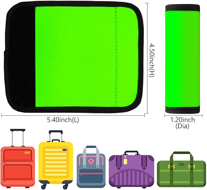 Luggage Handle Wrap 12 Pack-Bulk Luggage Handle Wraps for Suitcases Neoprene Handle Wraps/Cover/Grips for Carry on/Bag/Car Travel Accessories for Luggage (Mixed 12)
