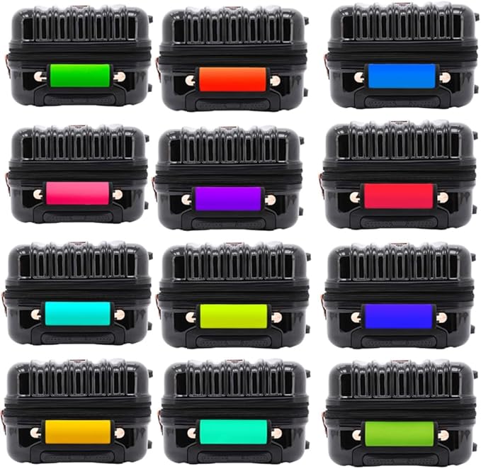 Luggage Handle Wrap 12 Pack-Bulk Luggage Handle Wraps for Suitcases Neoprene Handle Wraps/Cover/Grips for Carry on/Bag/Car Travel Accessories for Luggage (Mixed 12)