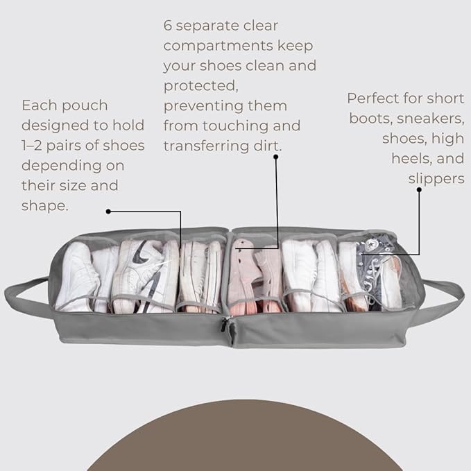 Shoe Bag for Travel, Portable Shoe Organizer, Storage Bag, Shoe Tote Bag for Women and Men