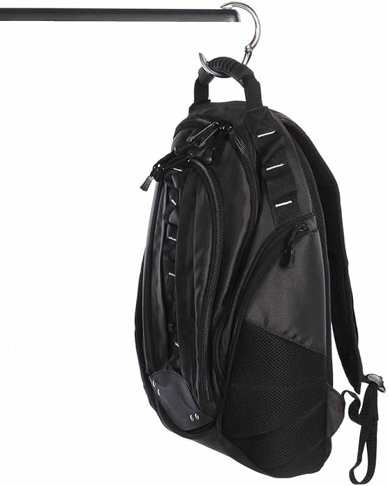 Clipa Bag Hanger - The Ring That Opens Into a Hook, Closes Automatically | Hangs Almost Anywhere in Just 1/2" of Space | Holds 33 lbs Yet Weighs Only 1.6 oz | 8 Styles | 3 yr Warranty