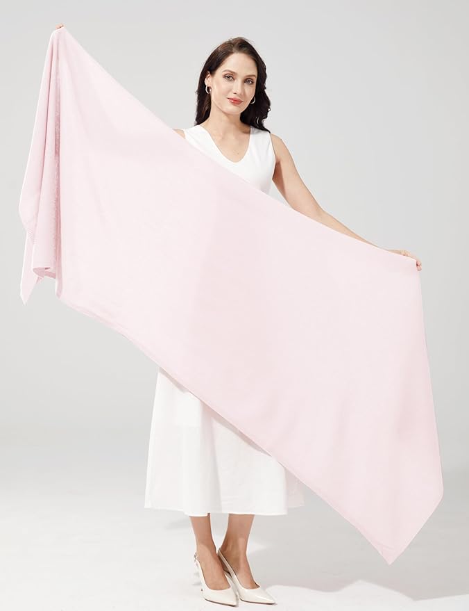 Soft Cashmere Blend Wrap Chic Scarf Stole for Women Wayfarer Travel Extra Large 87"x28"