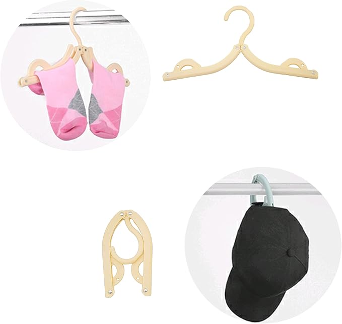 12 Pcs Portable Multifunctional Folding Clothes Hanger Travel and Business Enthusiasts are Used to fold Clothes Hanger