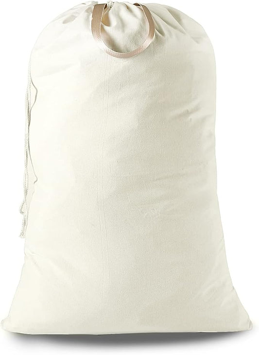 Heavy Duty Laundry Bag with Drawstring and Handle, Extra Large Travel Dirty Clothes Bag for Laundromat and Household, Durable Rip-Stop Laundry Hamper Liner, 8 Solid color(28 x 40 Inch) by SANFERGE