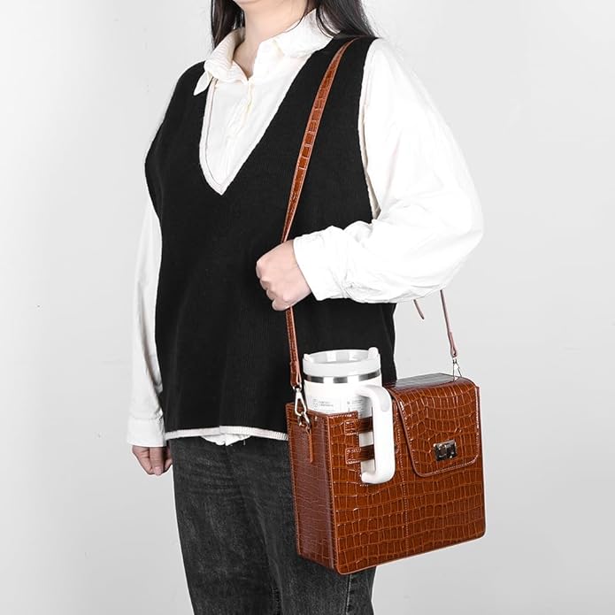 Stanley Purse Cup Holder Bag- Outdoor Portable Crossbody Bag for Stanley Cup Tumbler Purse