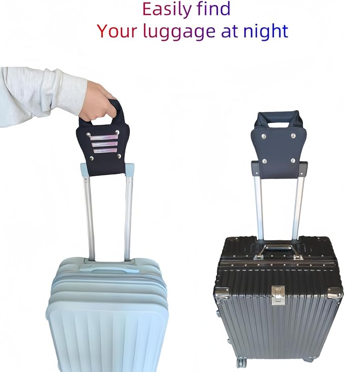 Luggage Handle Extender 7.5-Inch Soft Grip Extension Strap, Ideal for Travelers Above Average Height and Your Short & Wide Luggage Handle ﻿