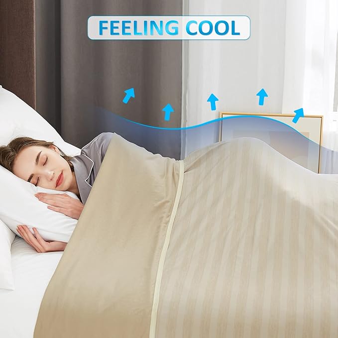 Guohaoi Cooling Throw Blanket for Hot Sleepers,Arc-Chill Q-Max >0.5 Cool Fiber,100% Oeko-Tex Certified Lightweight Summer Cool Blanket for Travel/Outdoor Ultra Cold Breathable,50''x70''