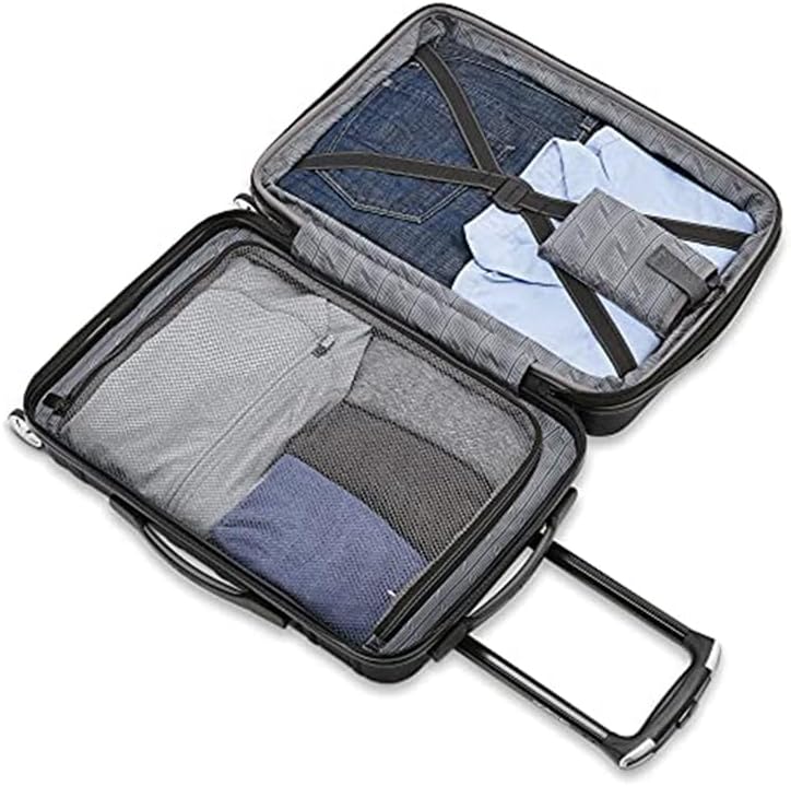 Samsonite Omni 2 Hardside 3 Piece Set - Includes Global Carry-On, Medium, & Large Checked Suitcases - 360° Dual Spinner Wheels - Integrated TSA Lock & Expansion - Amazon Exclusive - Lagoon Blue