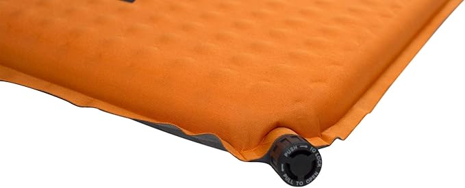 Teton Camping Seat Cushion; Stadium Seat; Office Chair; Car Pad; Inflatable, Orange