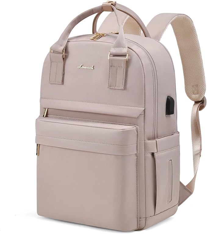 LOVEVOOK Laptop Backpack for Women 15.6 Inch Laptop Bag with USB Port, Fashion Waterproof Backpacks Teacher Nurse Stylish Travel Bags Vintage Daypacks for College Work