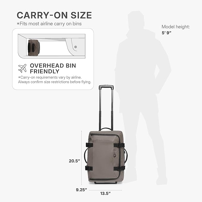 Traveler's Choice Softside Upright Wheeled Duffel Bag