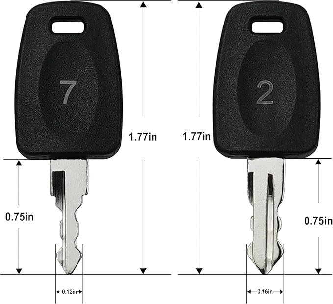 Luggage Keys 002 007 Replacement for Bag Suitcase Luggage Lock