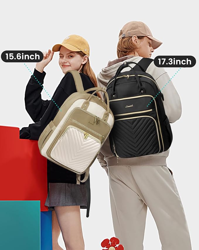 LOVEVOOK 17.3 Inch Laptop Backpack for Women,Fashion Work Travel Backpack,Waterproof Day Pack Purse for Teacher Nurse