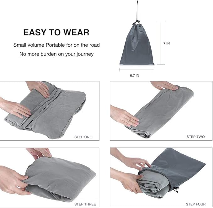 ZIQIAN Inflatable Travel Foot Rest Pillow Portable Adjustable Three Layers Height Foot Stool for Airplanes, Cars, Home, Trains, Office to Lay Down or Sleep on Long Flights with Pump（Gray 1PACK