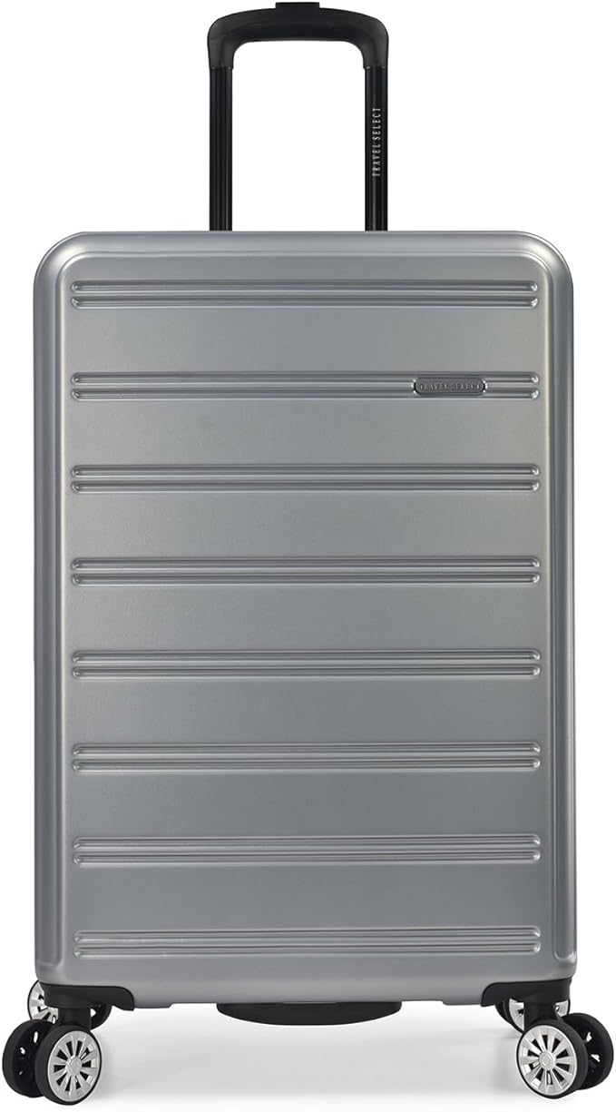 Travel Select Snowcreek Hardside Expandable Spinner Luggage Set w/USB Port, Gray, 3-Piece