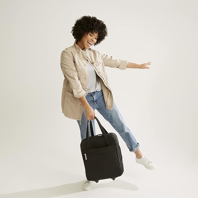 Softside Underseat Rolling Work Bag, Botanical Paisley