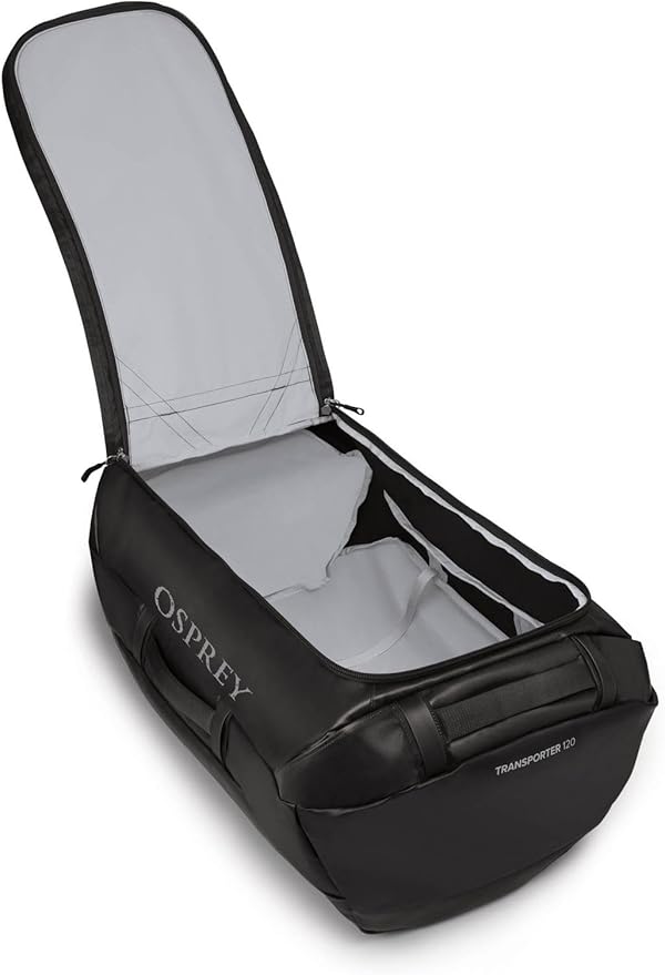 Osprey Transporter 40L Travel Duffel Bag, Black