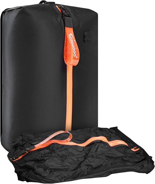 Aerogogo ReZip Vacuum Bags for Travel Luggage Reusable Compression Bags Vacuum Seal Packing cube for Cloth Packing (Large-No pump）
