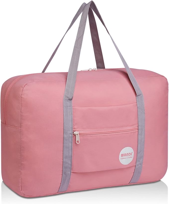 WANDF For Spirit Airlines Personal Item Bag 18x14x8 Travel Duffel Bag Underseat Foldable Carry-on Luggage for Women