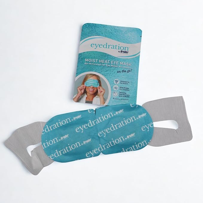 Air-Activated Eye Steam Mask l Dry Eye Relief l Disposable Heated Eye Mask l Gentle, Soothing and Hydrating l No Microwave Needed l Convenient and Lightweight - 10 Single Use Compresses - Box Version