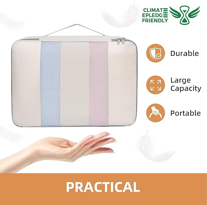 BAGAIL 6 Set/8 Set/10 Set Packing Cubes Various Sizes Packing Organizer for Travel Accessories Luggage Carry On Suitcase